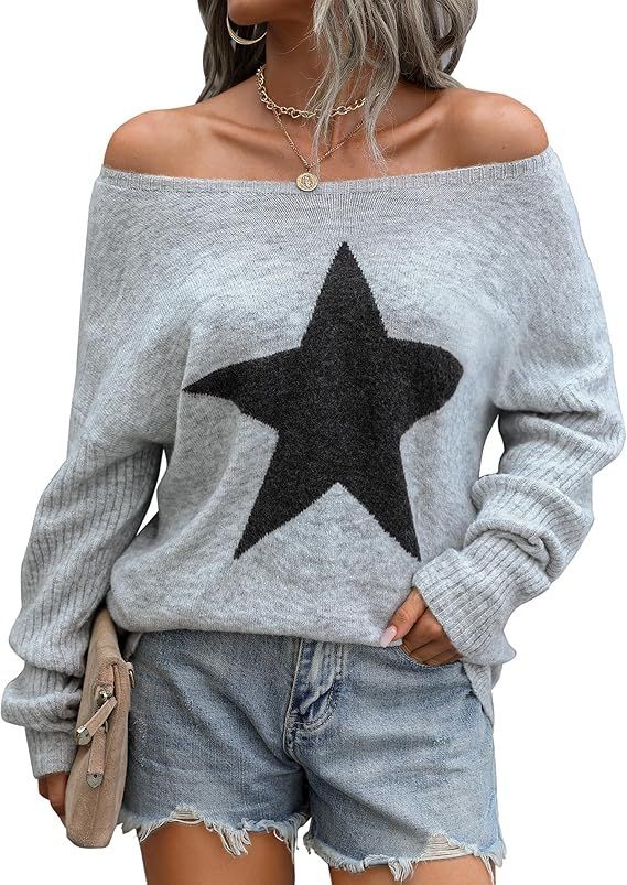 Cute Fall Tunic Tops Knitted Pullover Sweater